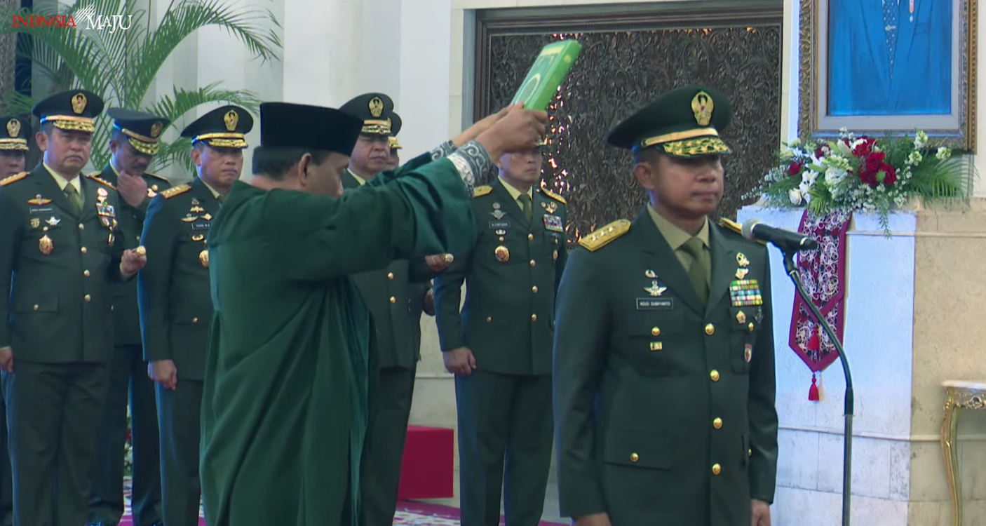 Belum Sebulan Jadi Ksad Jenderal Agus Subiyanto Kini Jabat Panglima Tni