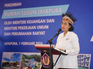 Sri Mulyani Resmikan Apartemen ASN di Papua, Dibangun di Masa Pandemi Covid-19