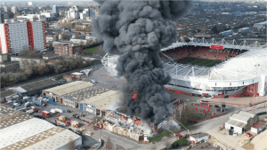 Kebakaran di Dekat Stadion St Mary, Laga Southampton Vs Preston North End Ditunda