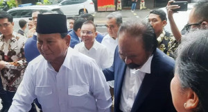 Sambangi Surya Paloh di NasDem Tower, Prabowo: Saatnya Kita Bahu-membahu Membangun Bangsa