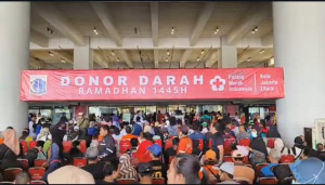 Targetkan 5.000 Kantong, PMI Jakarta Utara Gelar Donor Darah,..