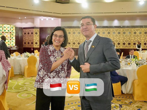 Tim Garuda Indonesia Akan Menang, Kata Sri Mulyani Saat Bertemu Menkeu Uzbekistan!