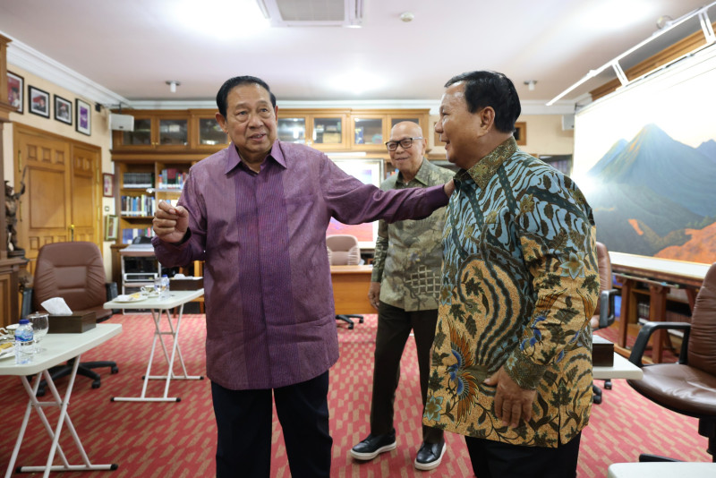 Prabowo Sowan ke SBY, Partai Demokrat: Pertemuan Positif dan Konstruktif Presiden ke-6 dan ke-8 RI 