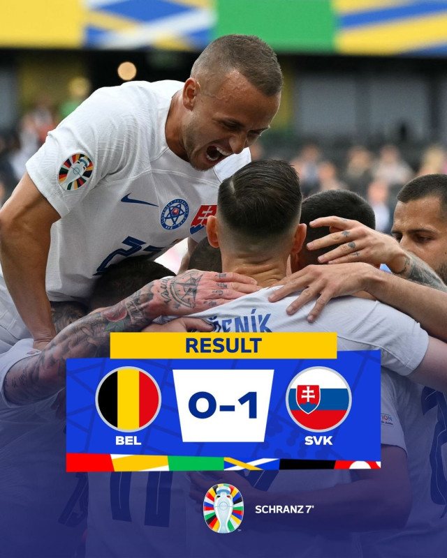 Slovakia Berhasil Taklukan Belgia 1-0